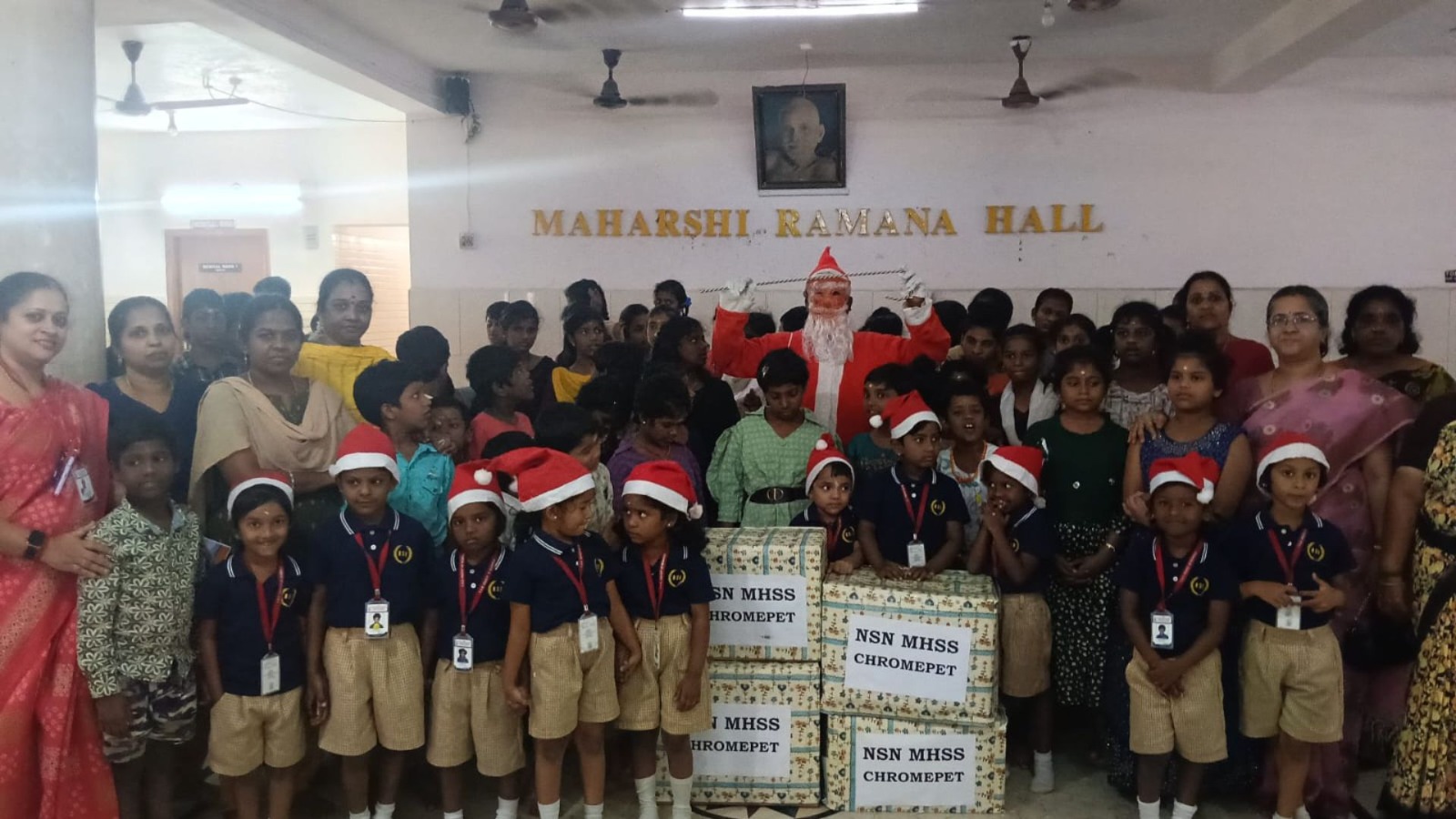 Santa Bag Activity by Kindergarten Students
